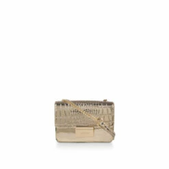 Carvela &apos;Bee Mini Cross Body&apos; Croc Print Bag For Female